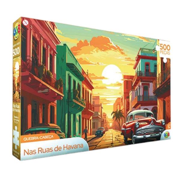 Imagen de Puzzle de cartón, 500 piezas, La Habana, en caja