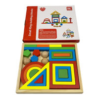 Imagen de Encastre de madera, formas geométricas, en caja