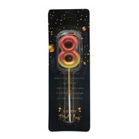 Imagen de Velita colores metalizados Nº8 , en blister