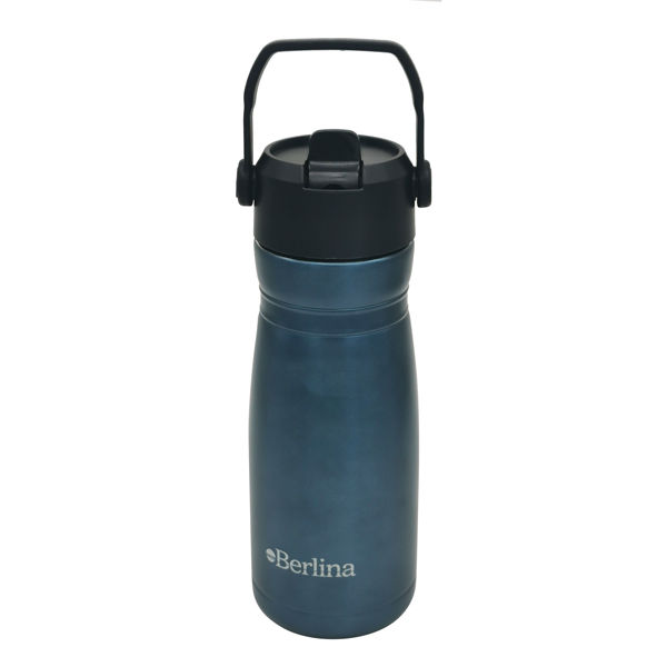 Imagen de Botella deportiva de acero inoxidable Berlina, 600ml AZUL