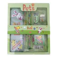 Imagen de Set escolar 7 piezas, en caja varios colores