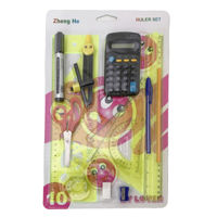 Imagen de Set escolar 11 piezas, en blister varios colores