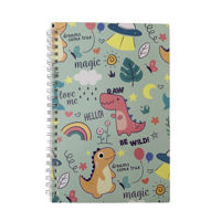 Imagen de Libreta con espiral, 60 hojas, varios diseños dinosaurios