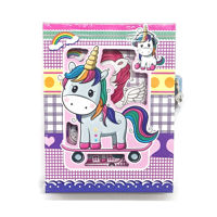 Imagen de Diario íntimo con candado, varios diseños unicornios