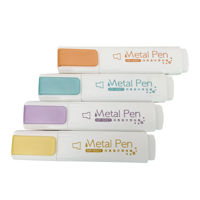 Imagen de Marcador resaltador flúo x4, metalizados, en estuche de PVC