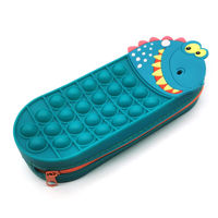 Imagen de Cartuchera de silicona con cierre, en caja de PVC varios diseños