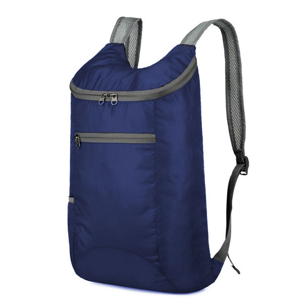 Imagen de Mochila plegable de tela avión, con bolsa varios colores