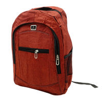 Imagen de Mochila lisa, 3 bolsillos, en bolsa varios colores