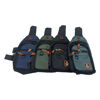 Imagen de Mochila bandolera, de tela, en bolsa varios colores