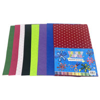 Imagen de Hojas A4, fieltro con diseño lunares, x10 colores