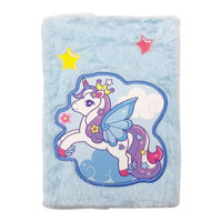 Imagen de Libreta de 80 hojas, tapa forrada de peluche, 2 diseños