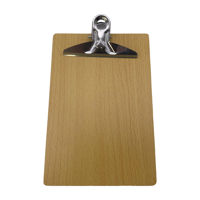 Imagen de Tabla de madera con clip de metal, A5