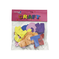 Imagen de Letras de goma EVA autoadhesivas 26 piezas, en bolsa