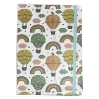 Imagen de Libreta 80 hojas rayadas tapa con elástico, en bolsa, varios diseños