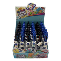 Imagen de Lapicera de tinta multicolor con aplique, CAJA x36