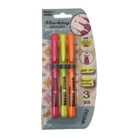 Imagen de Marcador resaltador flúo x3, en blister