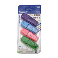 Imagen de Marcador resaltador flúo mini x4, en blister