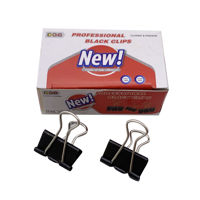 Imagen de Pinza de metal negra x12, 1,9cm, en caja, PACKx12