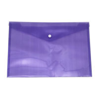 Imagen de Sobre de PVC A4 con botón, varios colores PACK x12