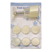 Imagen de Máquina prensa molde para fondant, 6 diseños, en blister