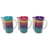 Imagen de Jarra de plástico 800ml, con 4 tazas 170ml, en bolsa