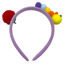 Imagen de Tiara de tela, con aplique, PACK x12, varios colores