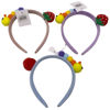 Imagen de Tiara de tela, con aplique, PACK x12, varios colores