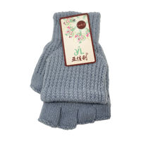 Imagen de Guantes de adulto, tejidos, sin dedos con solapa, en bolsa, varios colores