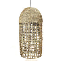 Imagen de Pantalla luminaria de techo, de fibras naturales, junco de agua