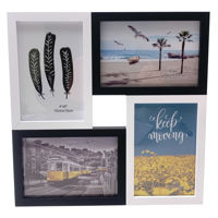 Imagen de Portarretrato 4 fotos 10x15 combinado, marco de MDF