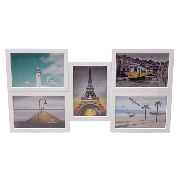 Imagen de Portarretrato 5 fotos 10x15, marco de MDF