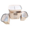 Imagen de Mueble organizador de plástico con ruedas, 3 canastos, en caja