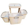 Imagen de Mueble organizador de plástico con ruedas, 3 canastos, en caja