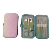 Imagen de Set de manicuría, 7 piezas en estuche, varios colores