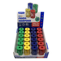 Imagen de Sacapuntas de plástico con depósito, CAJA x24