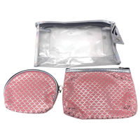 Imagen de Neceser de PVC con cierre, x3, en bolsa, varios colores