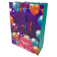 Imagen de Bolsa de regalo grande, PACK x12, diseños surtidos