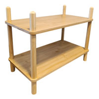 Imagen de Mueble estantería de bambú 2 estantes, para apoyar, en caja