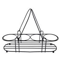 Imagen de Organizador de metal para frascos, botellas, plantas, velas, con asas