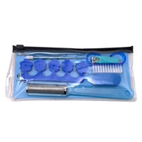 Imagen de Set de pedicuría, 7 piezas, en estuche de PVC, varios colores