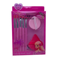 Imagen de Pincel de maquillaje x5 con esponjas, en caja