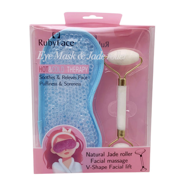 Imagen de Antifaz para dormir, con gel refrescante y rodillo masajeador, en caja, varios colores