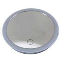 Imagen de Espejo de pie redondo, con luz led, 4AAA, en caja, varios colores