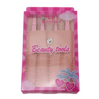 Imagen de Pinza de cejas x4 en estuche, varios colores