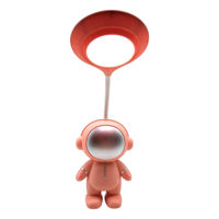 Imagen de Lámpara led flexible, veladora recargable con cable USB, astronauta en caja diseño varios colores