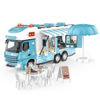 Imagen de Camión a fricción, food truck con toldo y accesorios para la venta de comida, abre y cierra puertas, en caja
