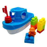 Imagen de Juguetes para bañera, barco con bloques, en caja