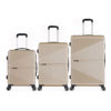 Imagen de Valijas Berlina x3 DORADO, rígidas, ruedas omnidireccionales 360, manija telescópica, tranca numérica, correa para ajustar ropa, bolsillo interior con cierre