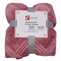 Imagen de Frazada manta polar texturizada, 1 plaza, varios colores