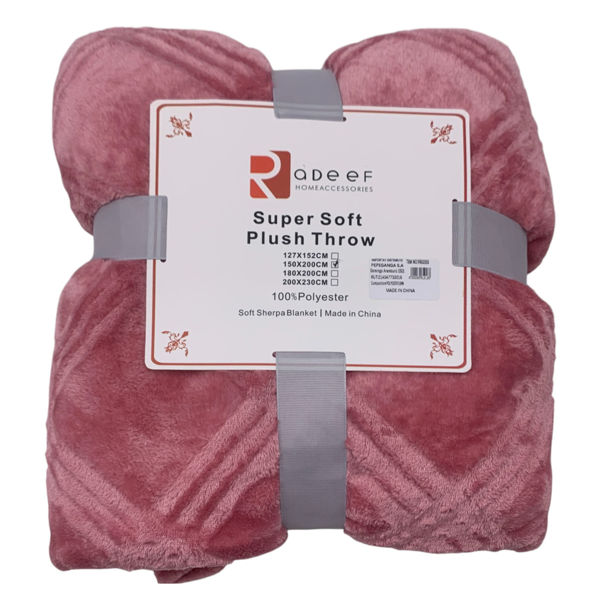 Imagen de Frazada manta polar texturizada, 1 plaza, varios colores